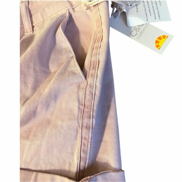NWT C&C California Blush Pink Chino Shorts Size 6 - Picture 4 of 13